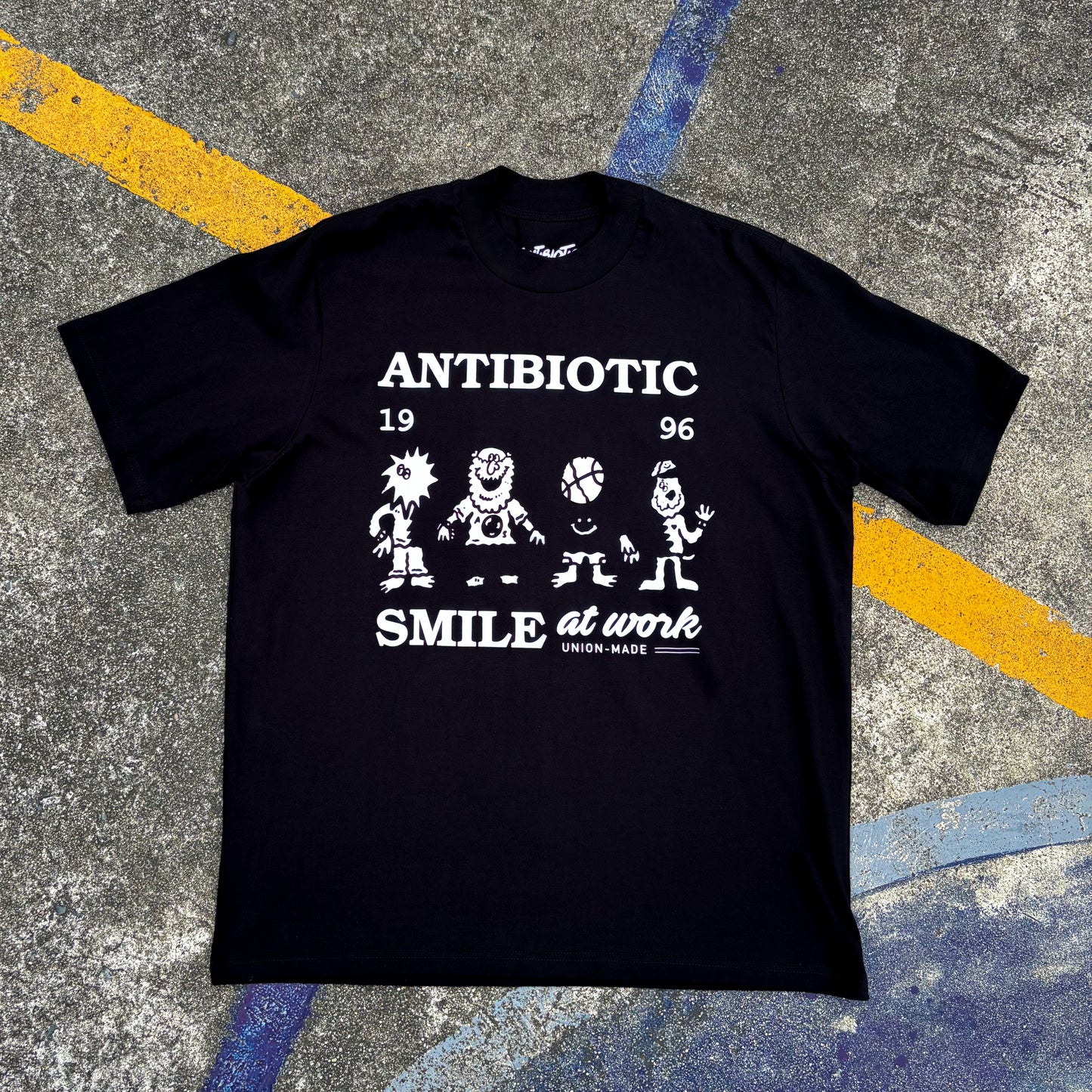 'Union' SS Oversized Tee (Black)