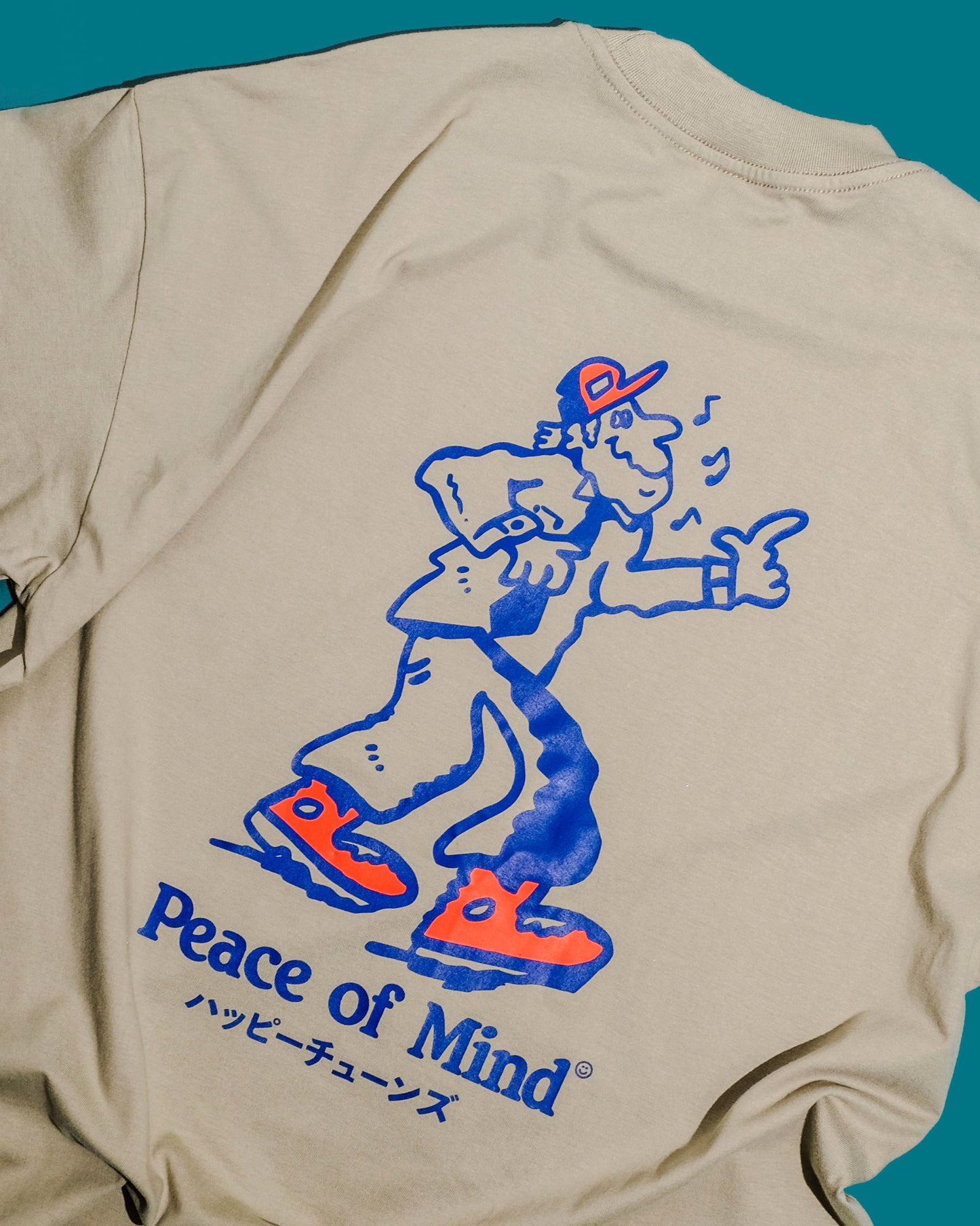 'Happy Tunes' SS Tee (Pebble)