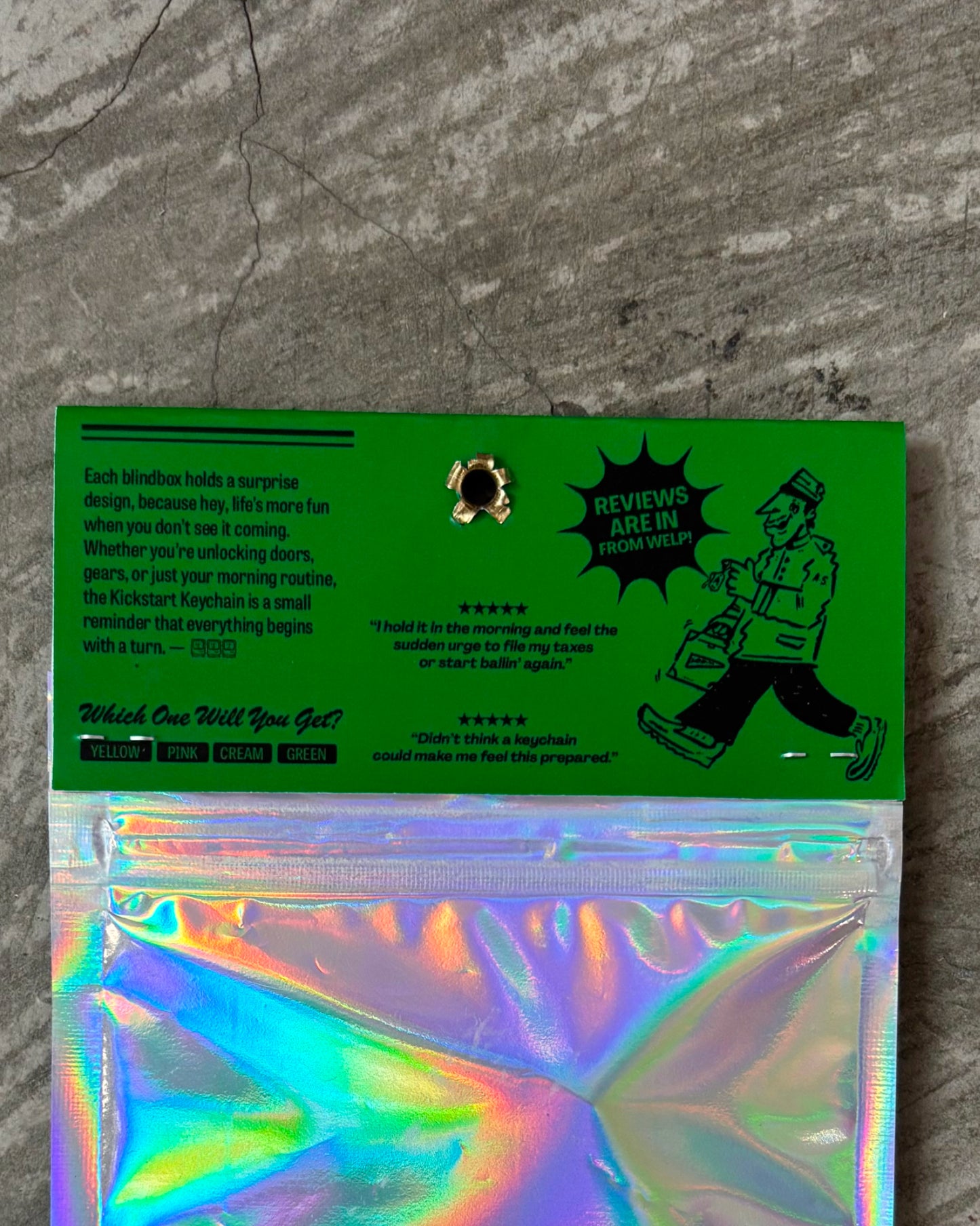 'Kick-Start' Blindpack Hotel Keychains