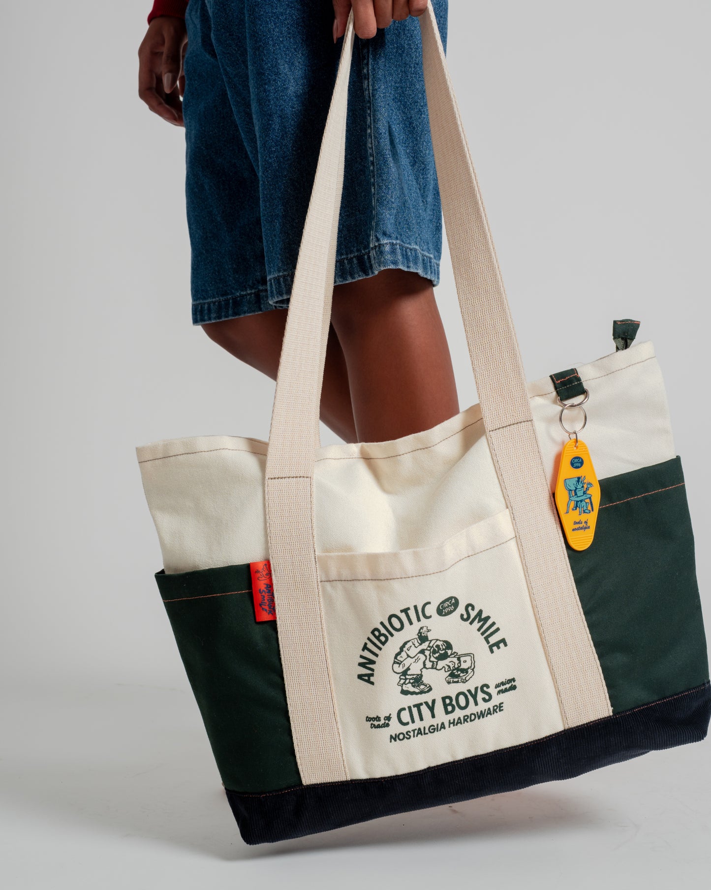 'Hardware' Multi-Pocket Totebag