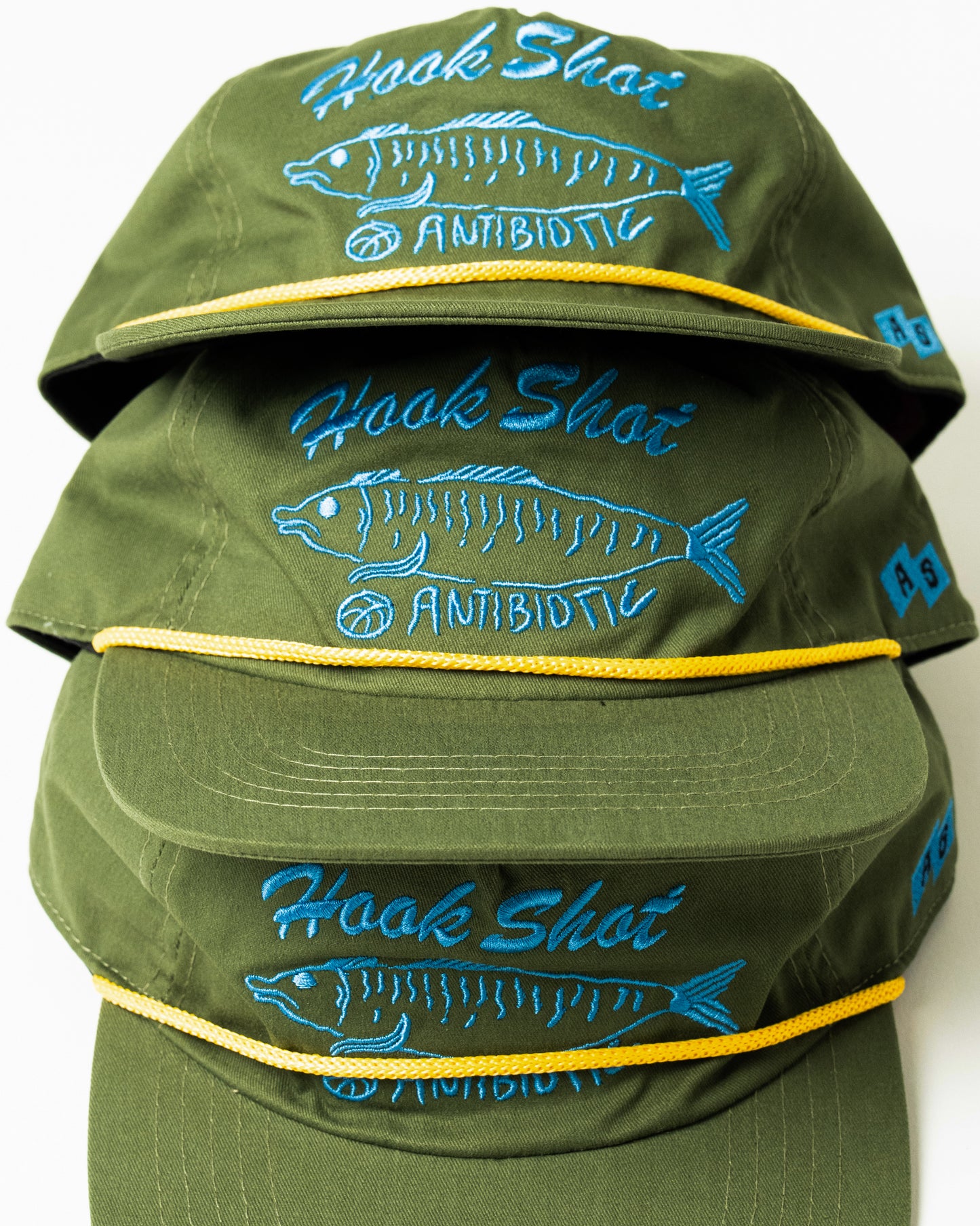 'Hook Shot' 6-Panel Rope Cap (Olive Green)