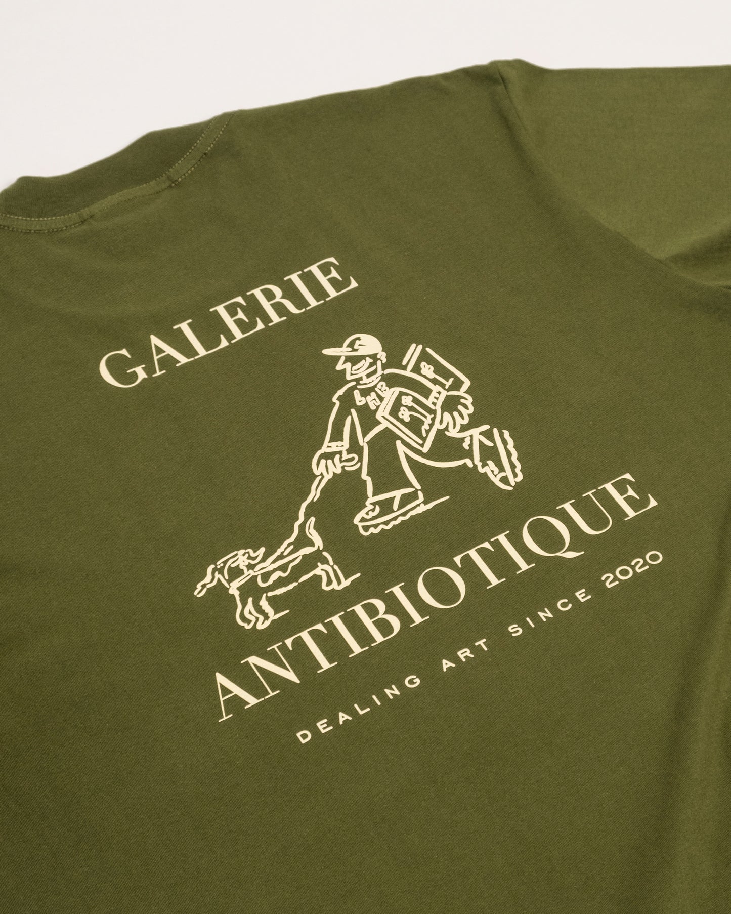 'Art Dealer' SS Tee (Matcha) - Hommeboy & Antibiotic Smile