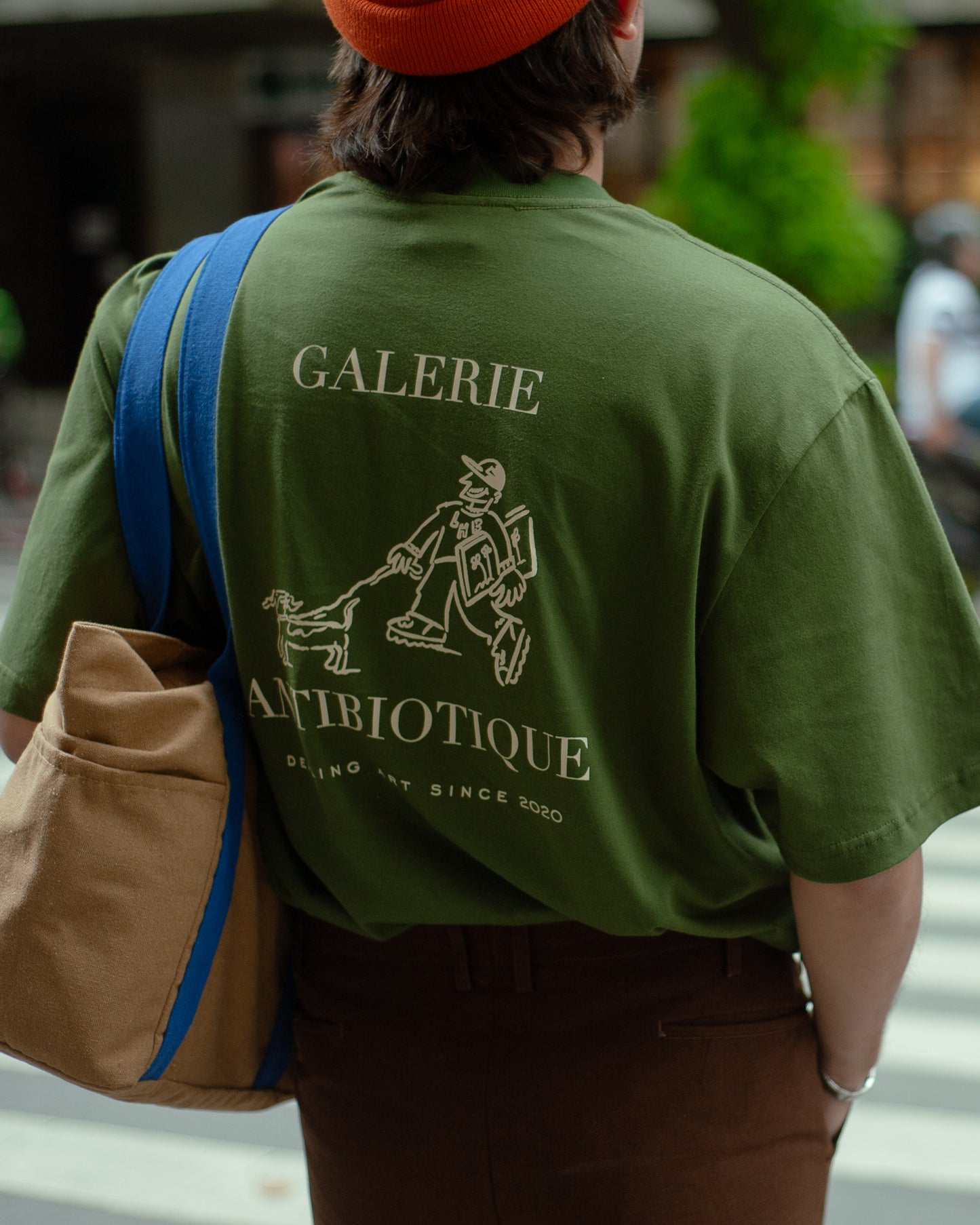 'Art Dealer' SS Tee (Matcha) - Hommeboy & Antibiotic Smile
