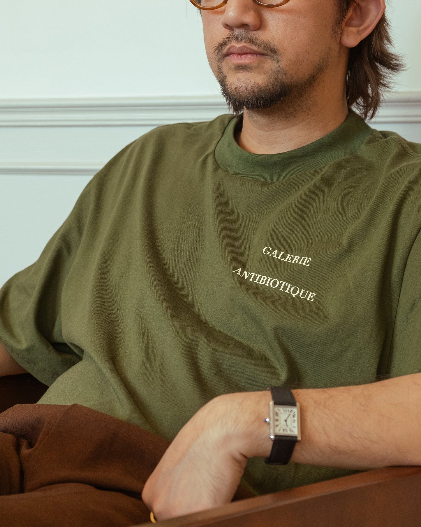 'Art Dealer' SS Tee (Matcha) - Hommeboy & Antibiotic Smile