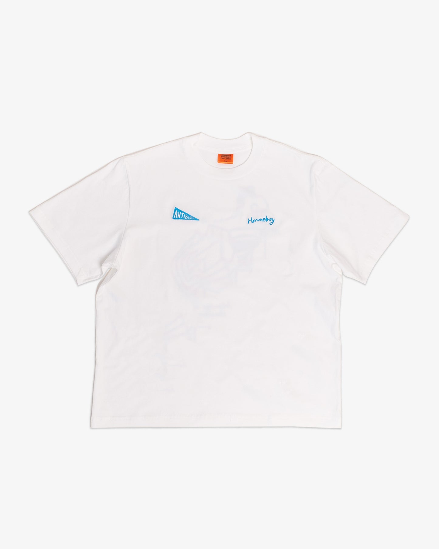 'Galerie' SS Tee (Warm White) - Hommeboy & Antibiotic Smile