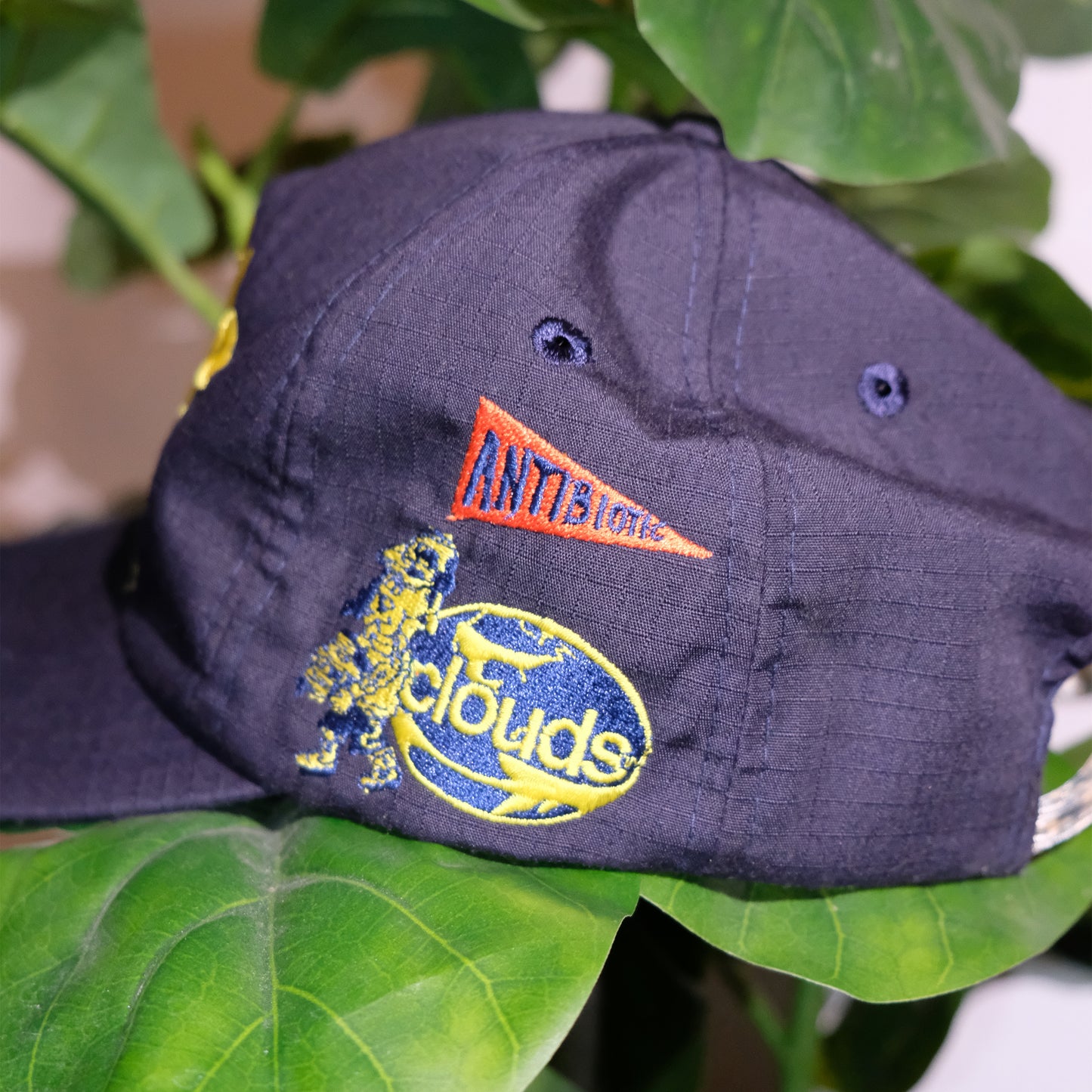 Clouds x Antibiotic Smile – Smile Design Center Ripstop Nylon Hat (Navy Blue)