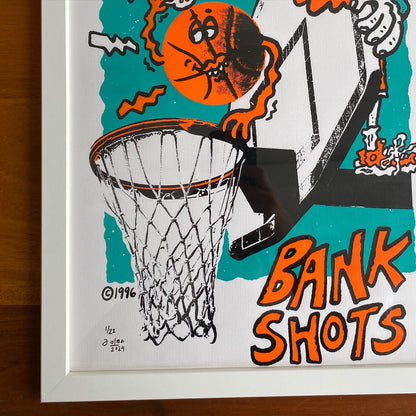 'Bank Shots' Silkscreen Printed Poster