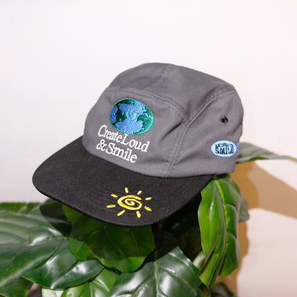 Clouds x Antibiotic Smile – OG Zipped Mesh Pocket Camper Hat (Dark Gray)