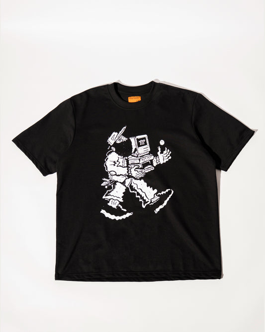 'Basement' SS French Terry Tee (Black)