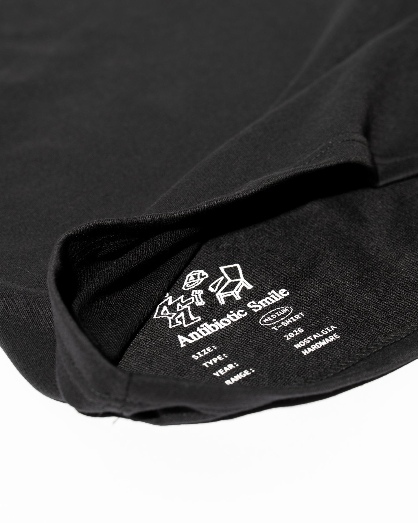 'Basement' SS French Terry Tee (Black)