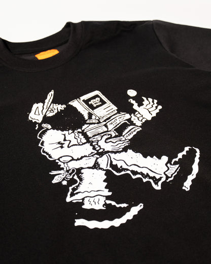 'Basement' SS French Terry Tee (Black)