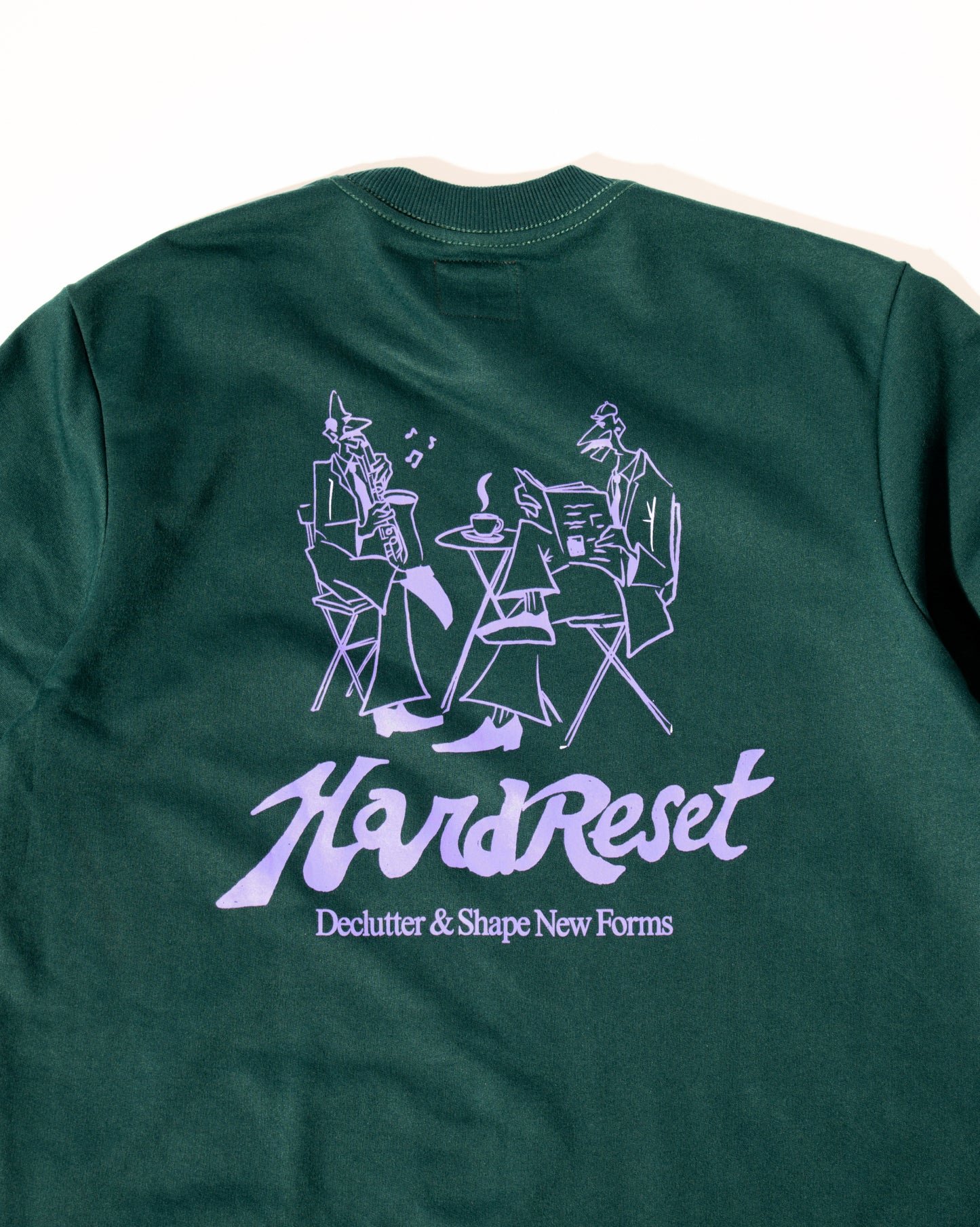 'Reset' SS French Terry Tee (Dark Teal)