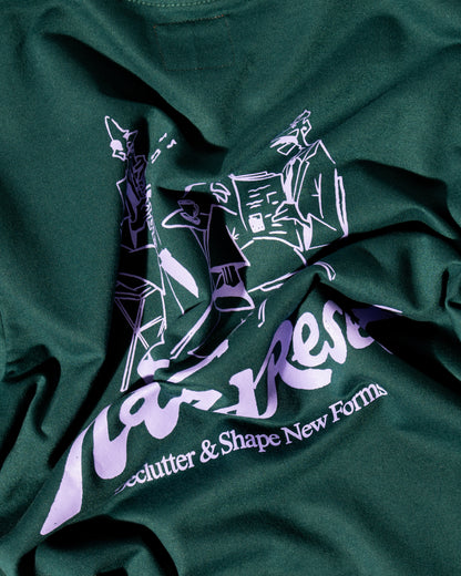 'Reset' SS French Terry Tee (Dark Teal)