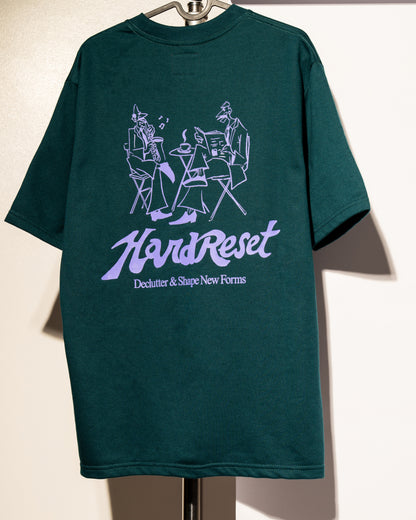 'Reset' SS French Terry Tee (Dark Teal)