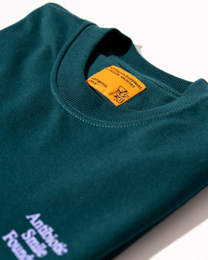 'Reset' SS French Terry Tee (Dark Teal)