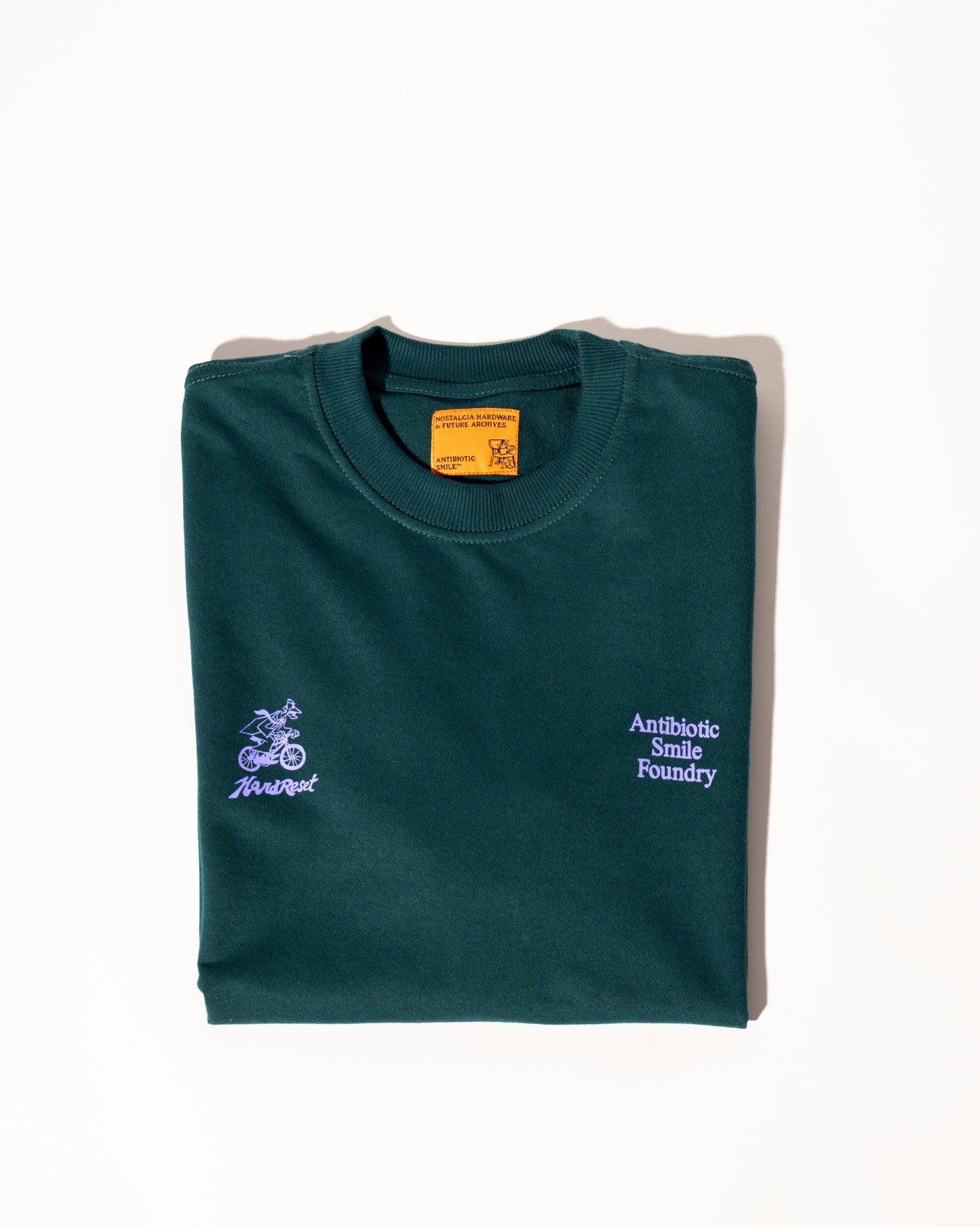 'Reset' SS French Terry Tee (Dark Teal)