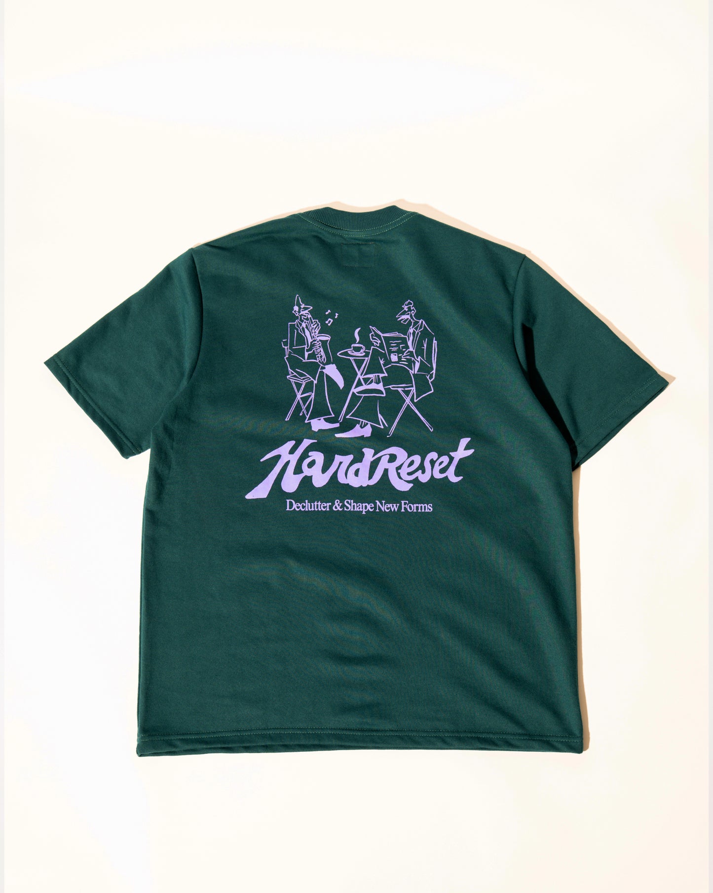 'Reset' SS French Terry Tee (Dark Teal)