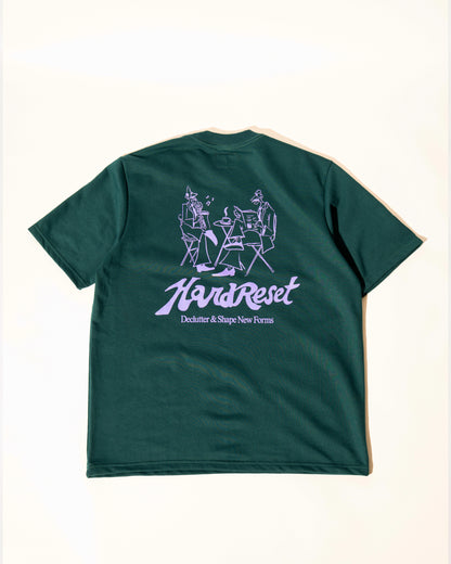 'Reset' SS French Terry Tee (Dark Teal)