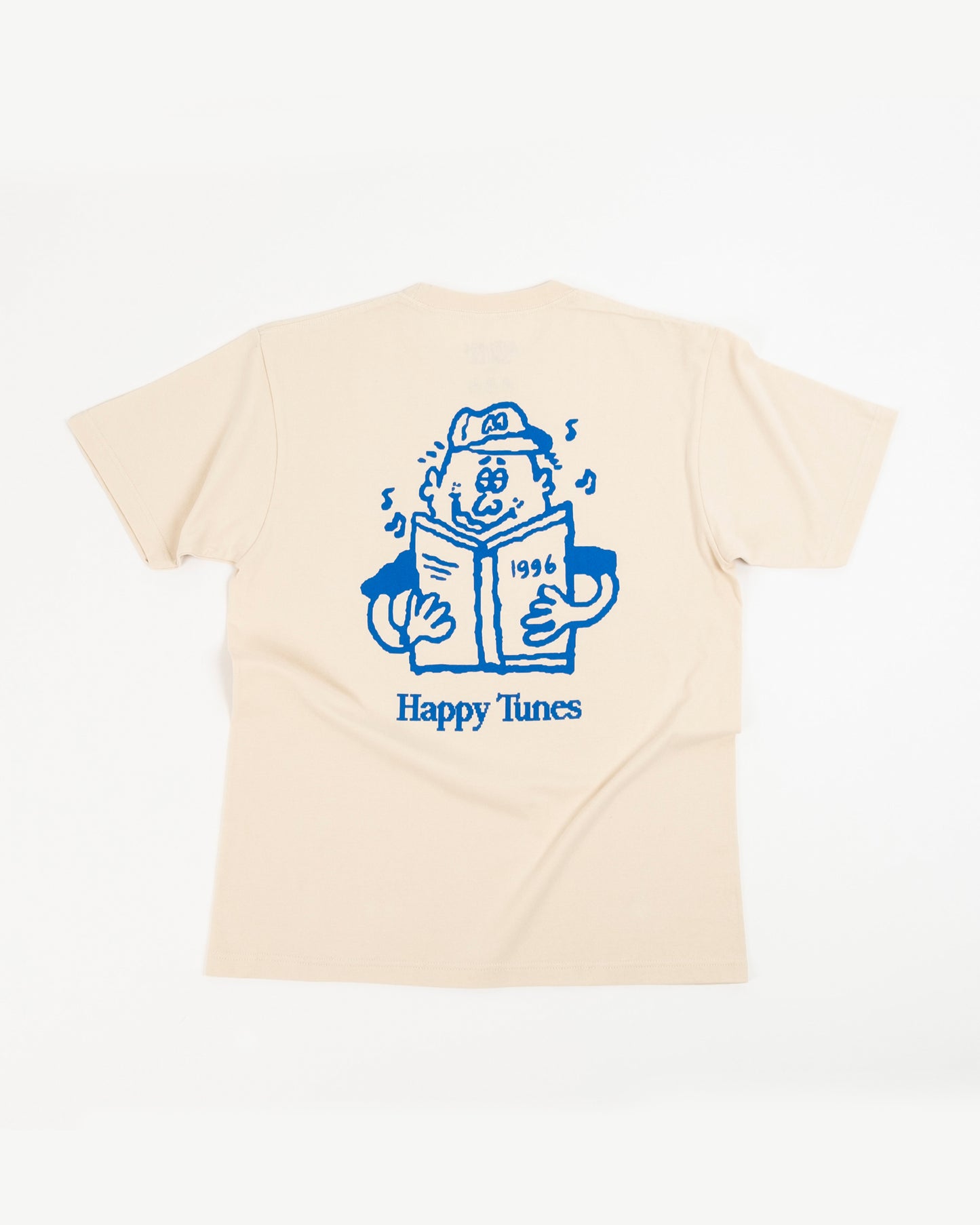 'Happy Tunes Book' Tee (Soy Milk)