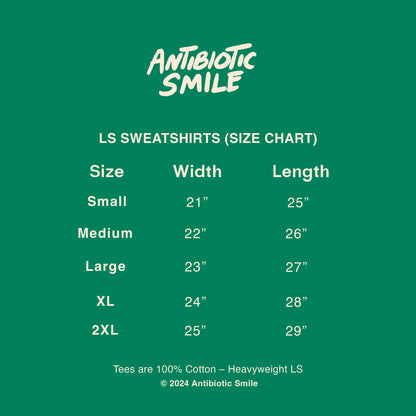 'Folks' LS Sweatshirt (Red)