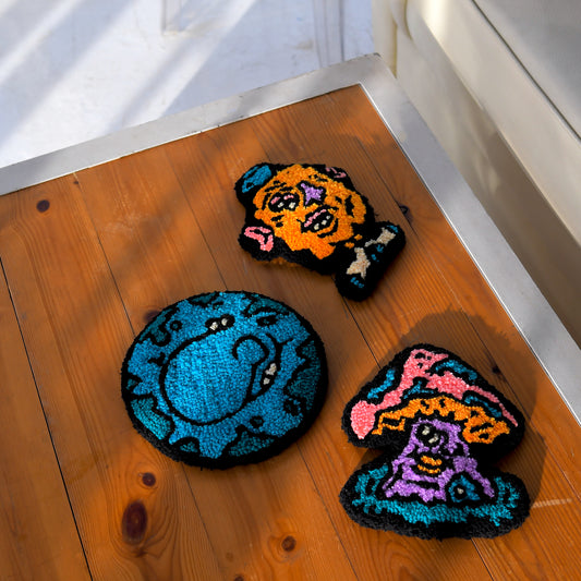 Butterbean, Fungi Funk & Planet Schnoz –  Coaster Rugs