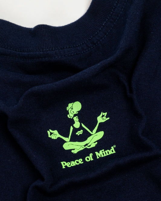 'Meditate/Peace of Mind Promo' Tee (Navy Blue)