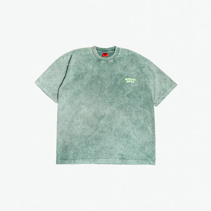 'Draft Day' SS Oversized Acid Washed Tee (Green)