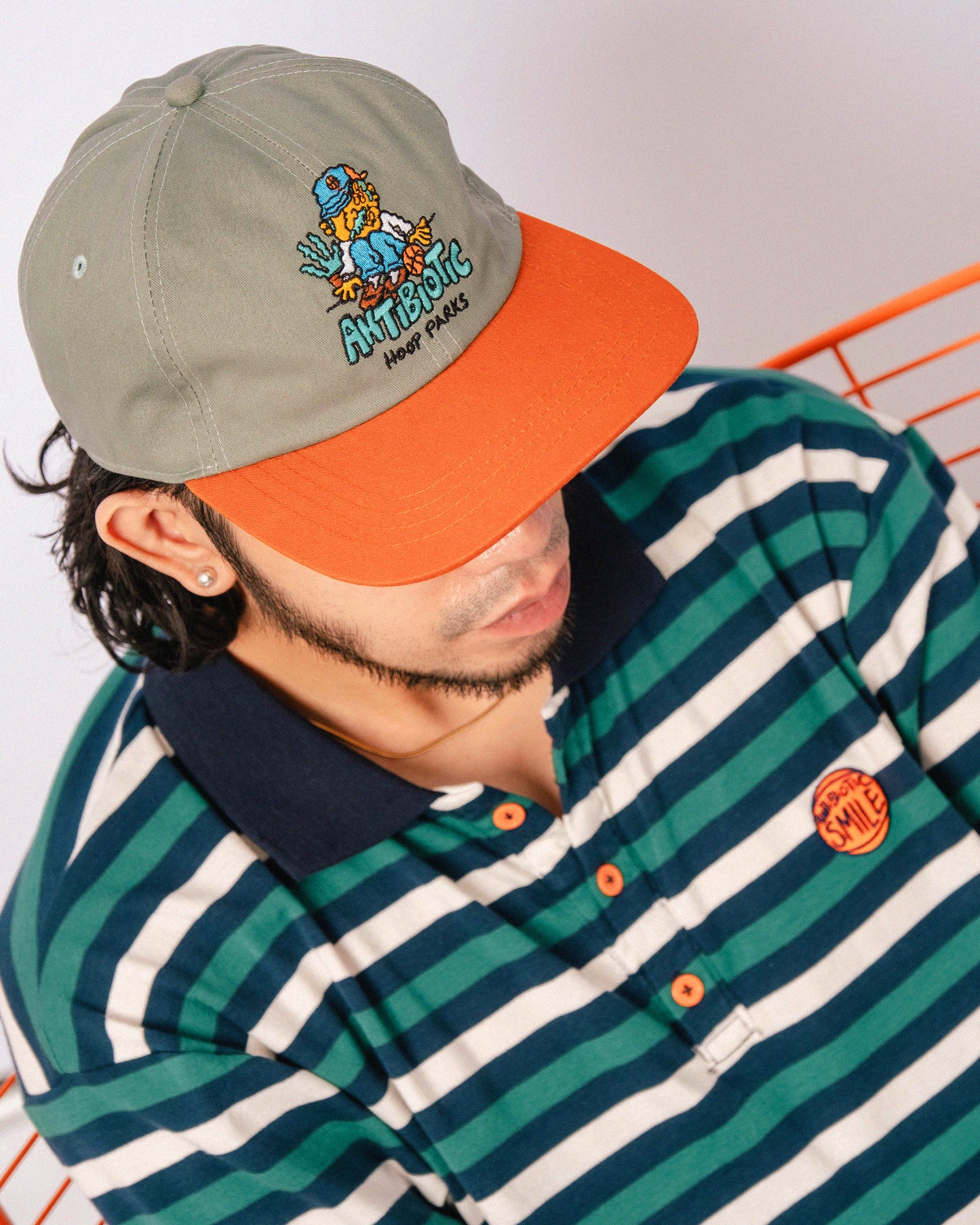 'Hoop Parks' Unstructured Hat (Two-Tone)