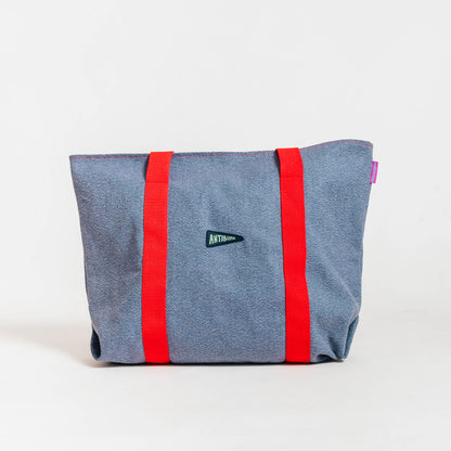 'Jump Ball' Large Denim Tote Bag