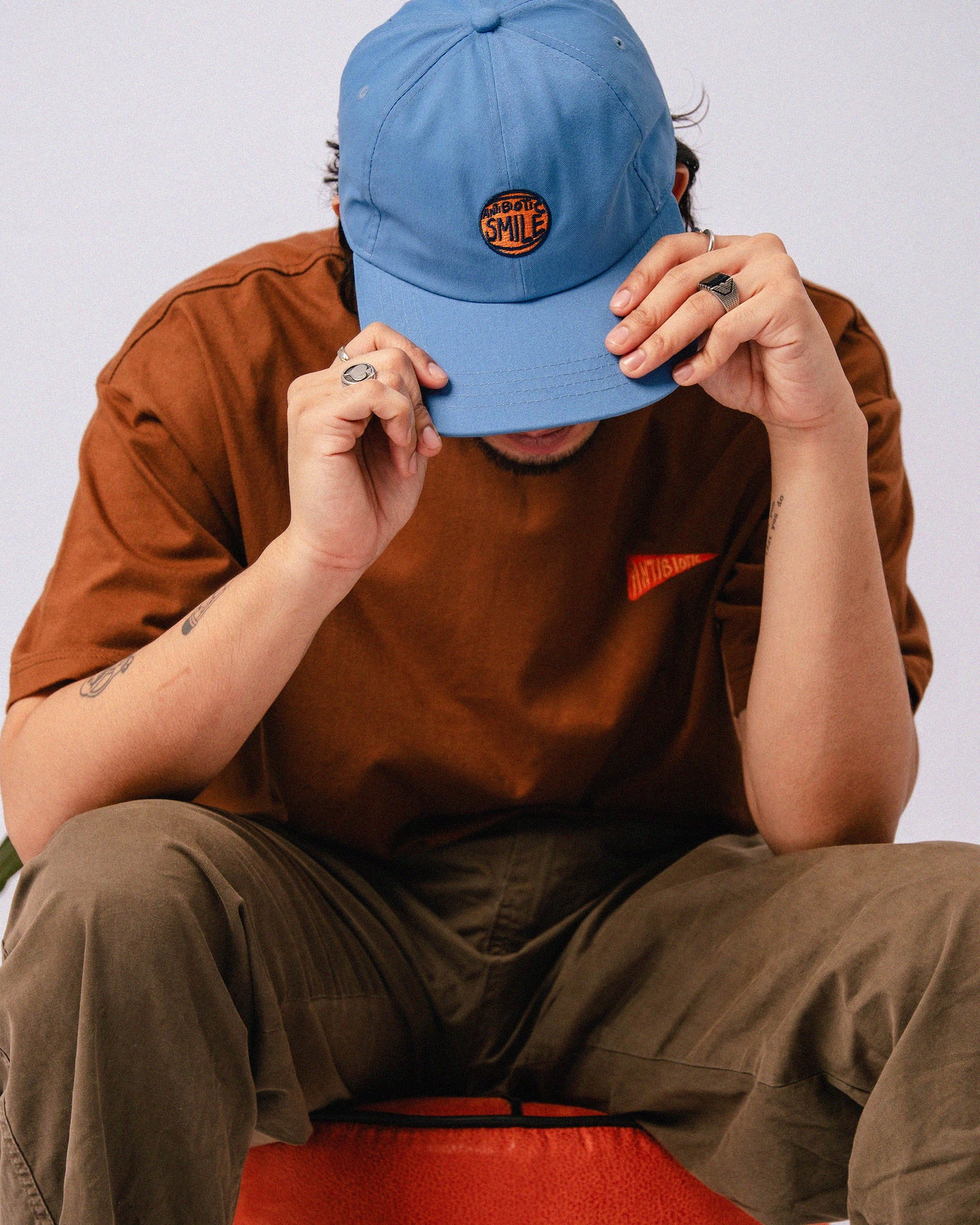 'Madison' Unstructured Hat (Blue)