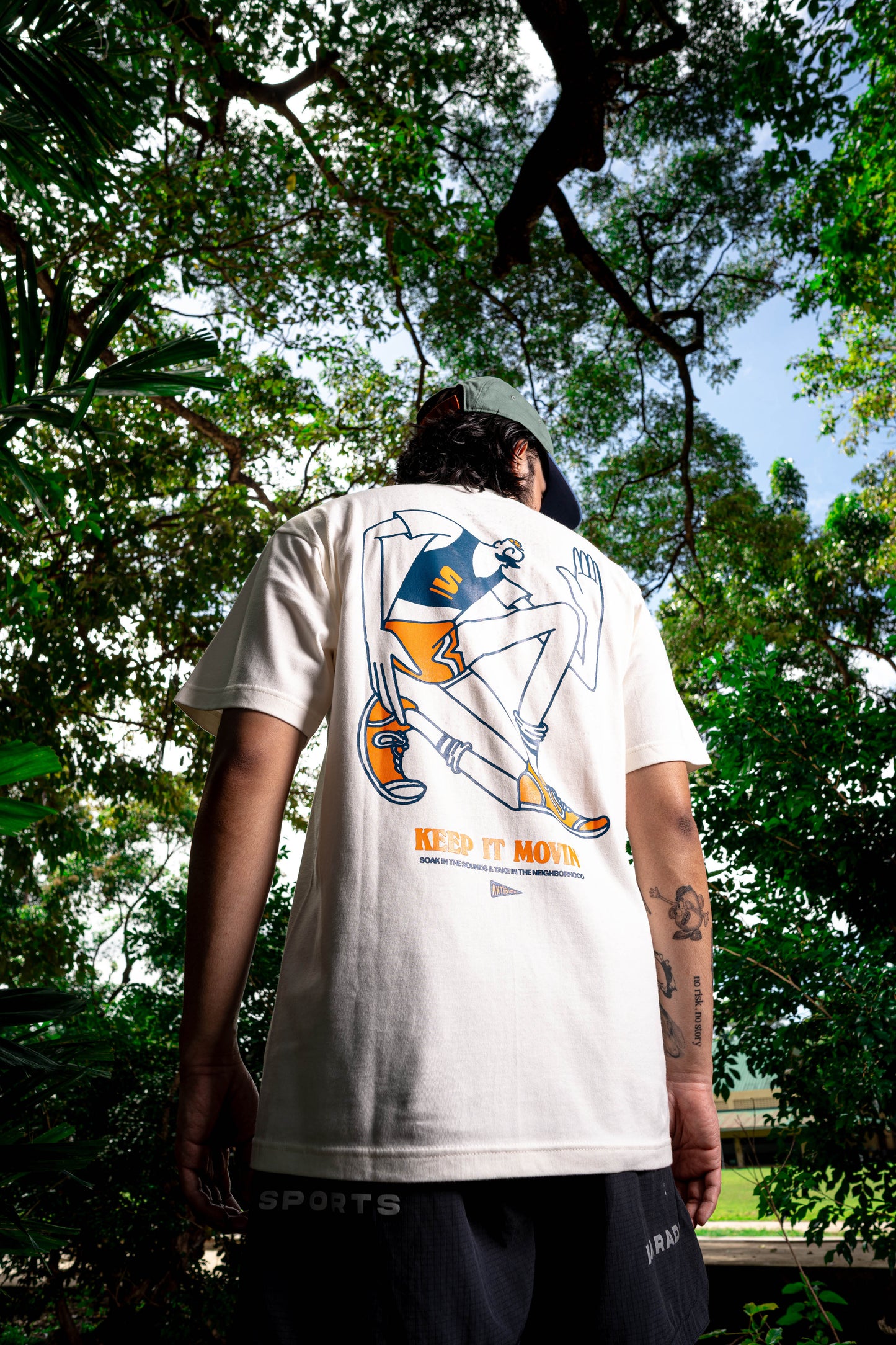 'Jog' Tee - Antibiotic Smile & Solevenir Collab (Ivory)