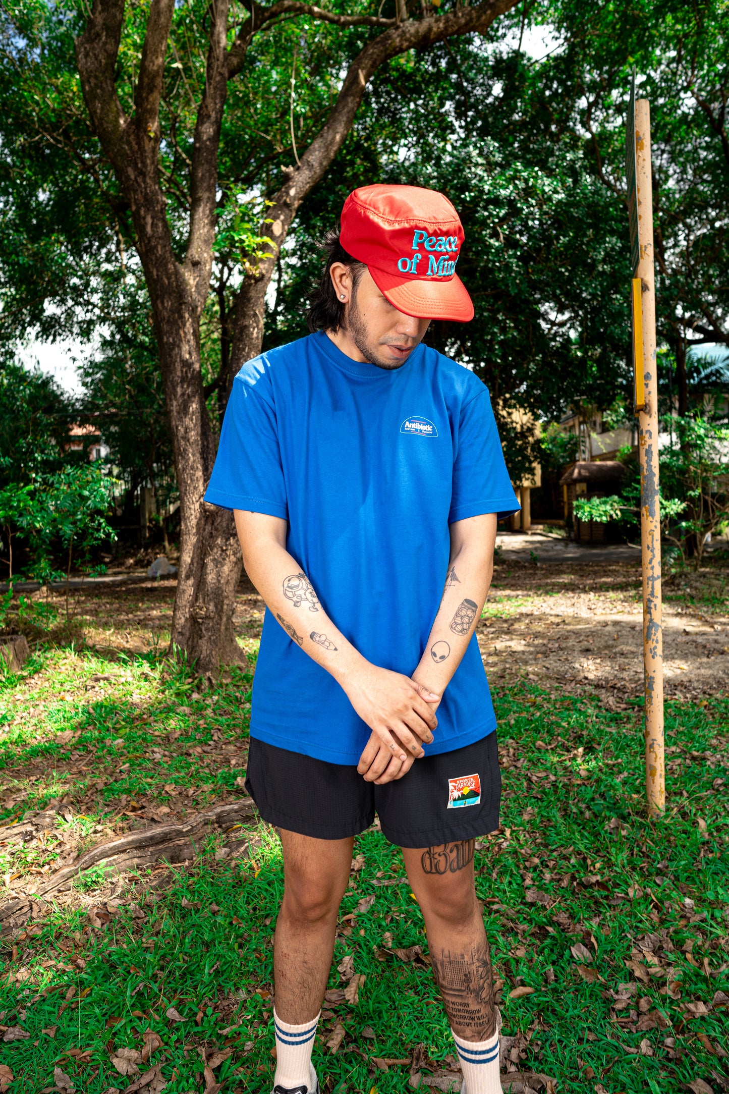 'Prep' Tee - Antibiotic Smile & Solevenir Collab (Royal Blue)