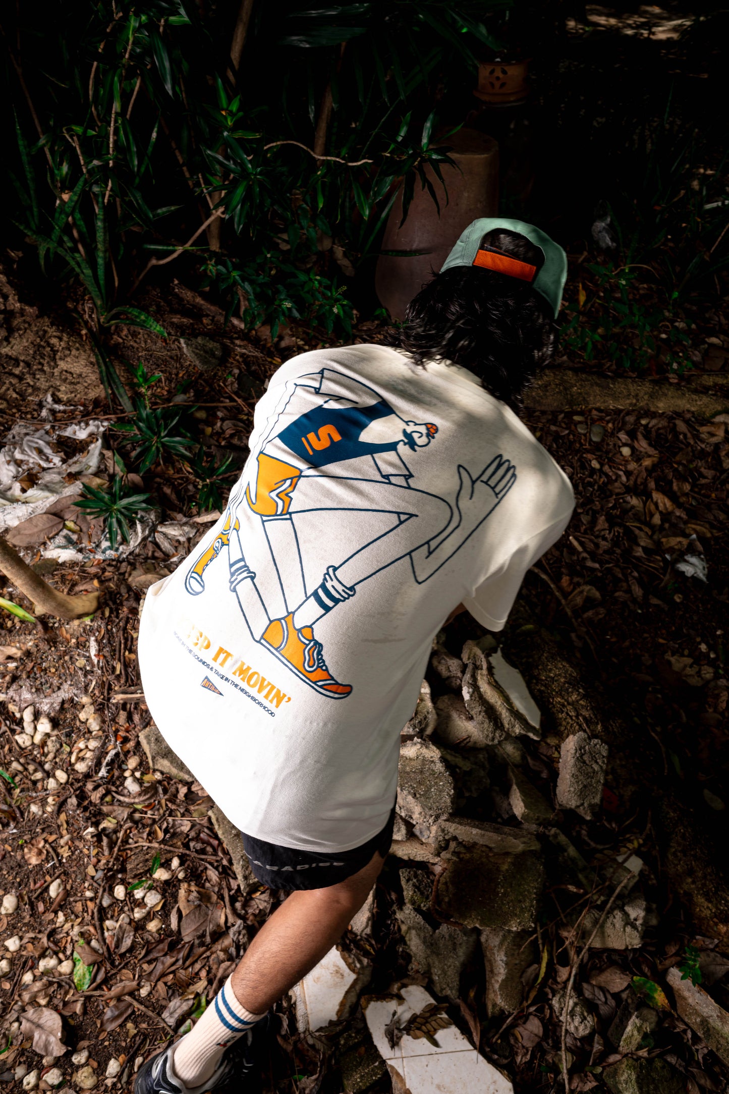 'Jog' Tee - Antibiotic Smile & Solevenir Collab (Ivory)