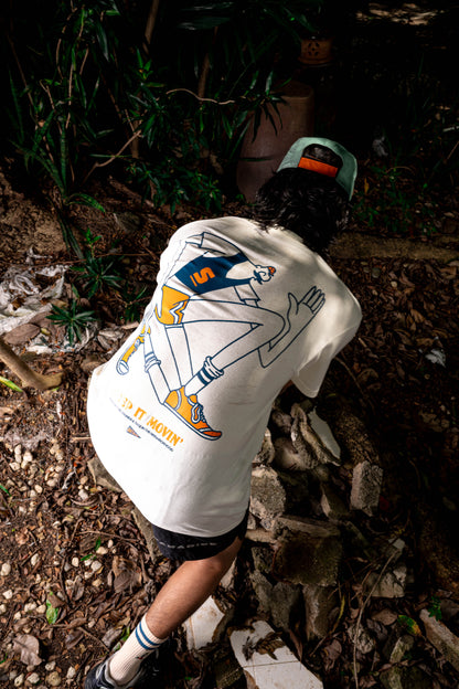 'Jog' Tee - Antibiotic Smile & Solevenir Collab (Ivory)