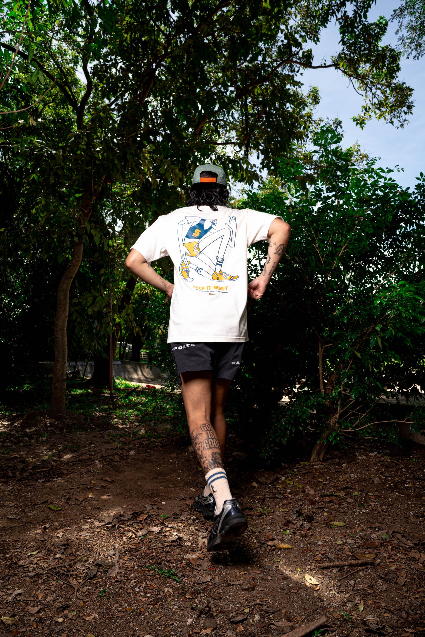 'Jog' Tee - Antibiotic Smile & Solevenir Collab (Ivory)