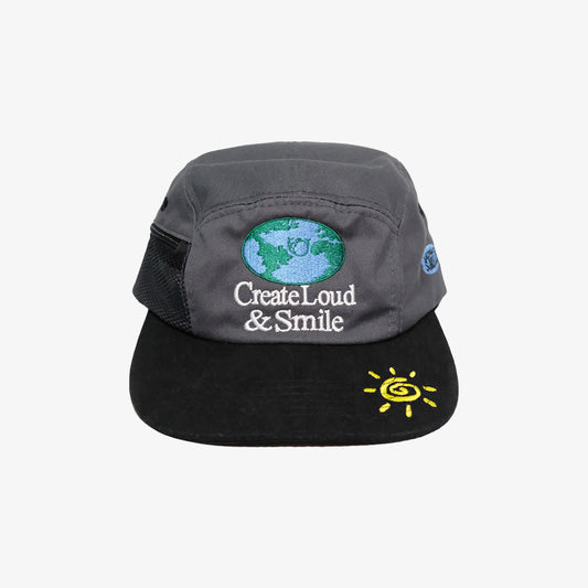 Clouds x Antibiotic Smile – OG Zipped Mesh Pocket Camper Hat (Dark Gray)