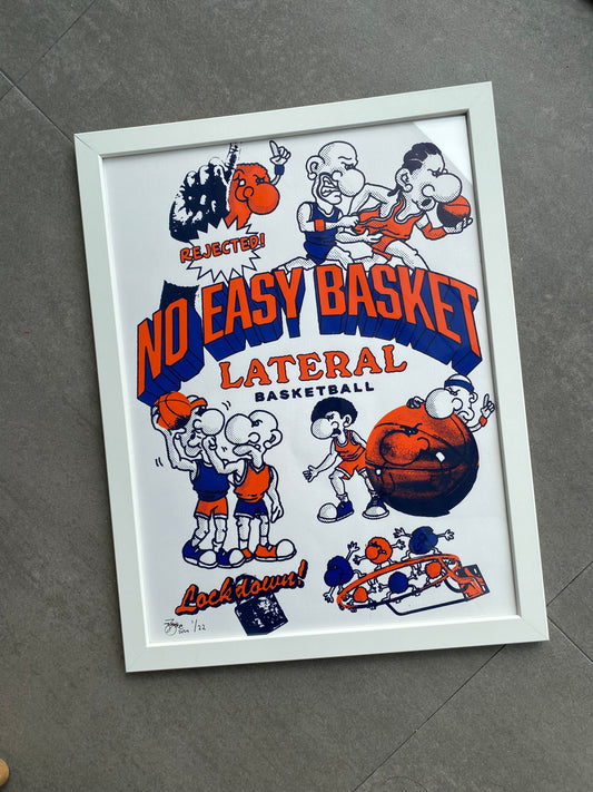 'No Easy Basket' Silkscreen Printed Poster