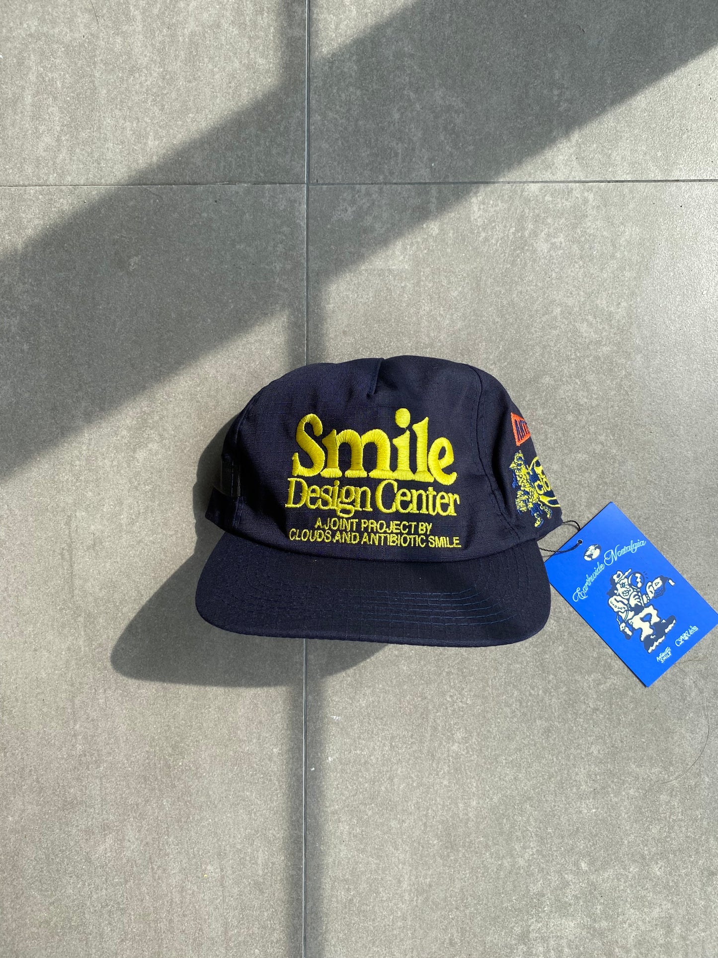 Clouds x Antibiotic Smile – Smile Design Center Ripstop Nylon Hat (Navy Blue)