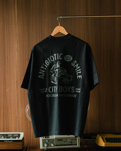 'City' SS Box Tee (Black)