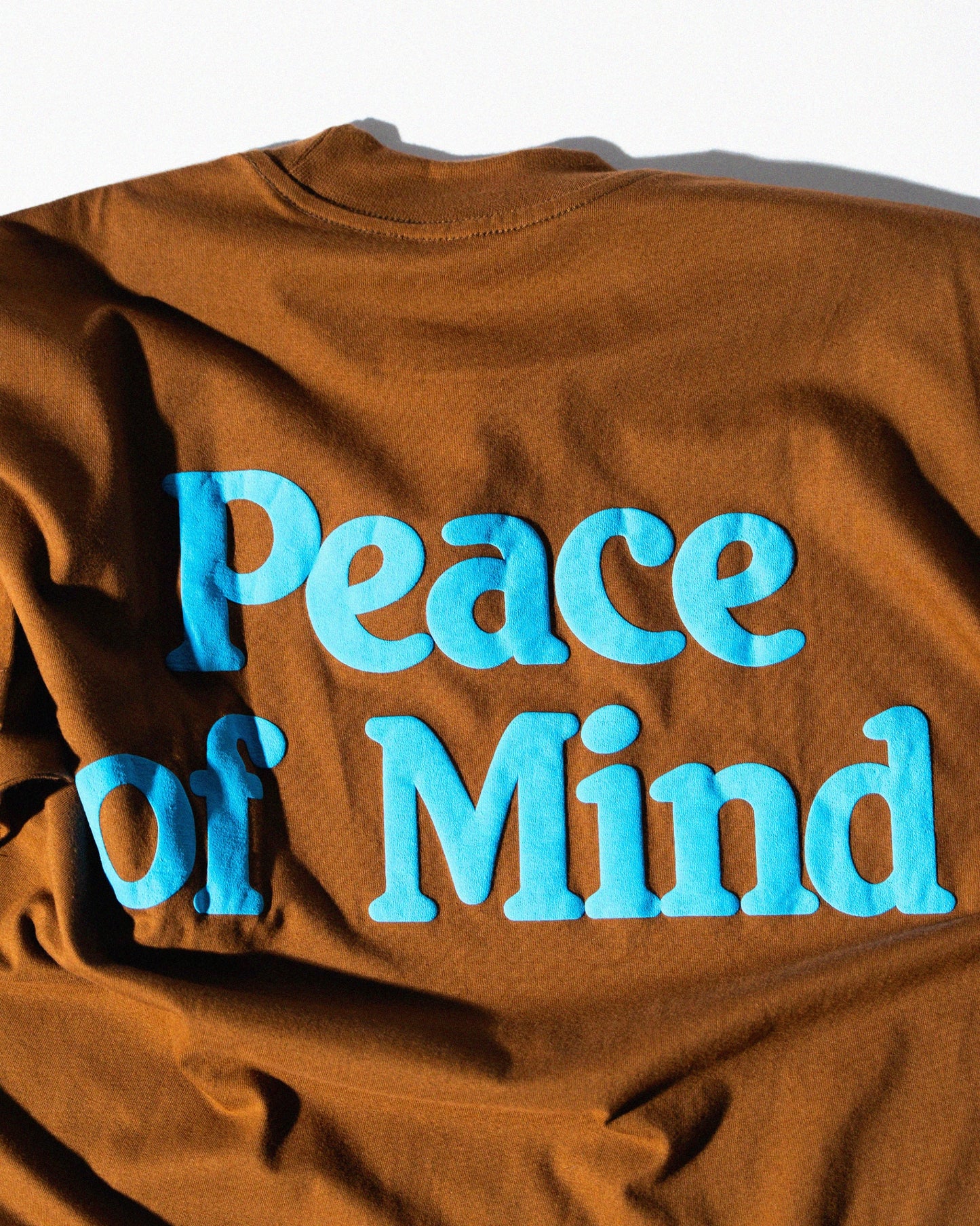 'Peace of Mind' Core SS Box Tee (Chestnut Brown)