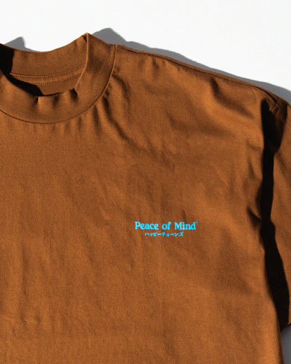 'Peace of Mind' Core SS Box Tee (Chestnut Brown)