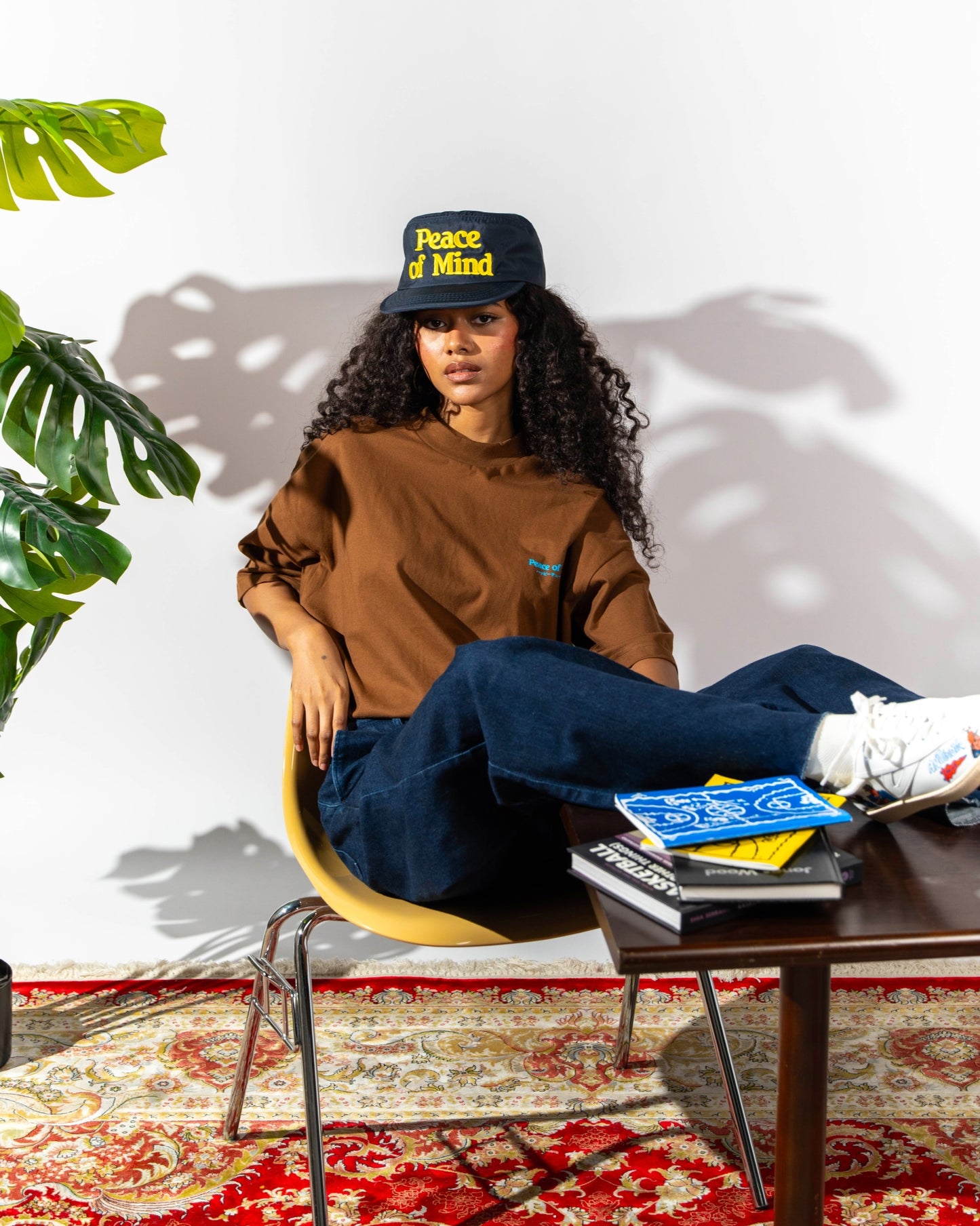 'Peace of Mind' Core SS Box Tee (Chestnut Brown)