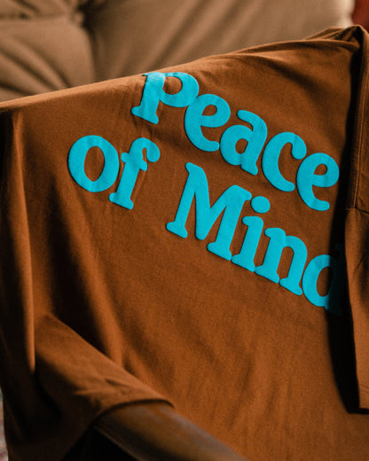 'Peace of Mind' Core SS Box Tee (Chestnut Brown)