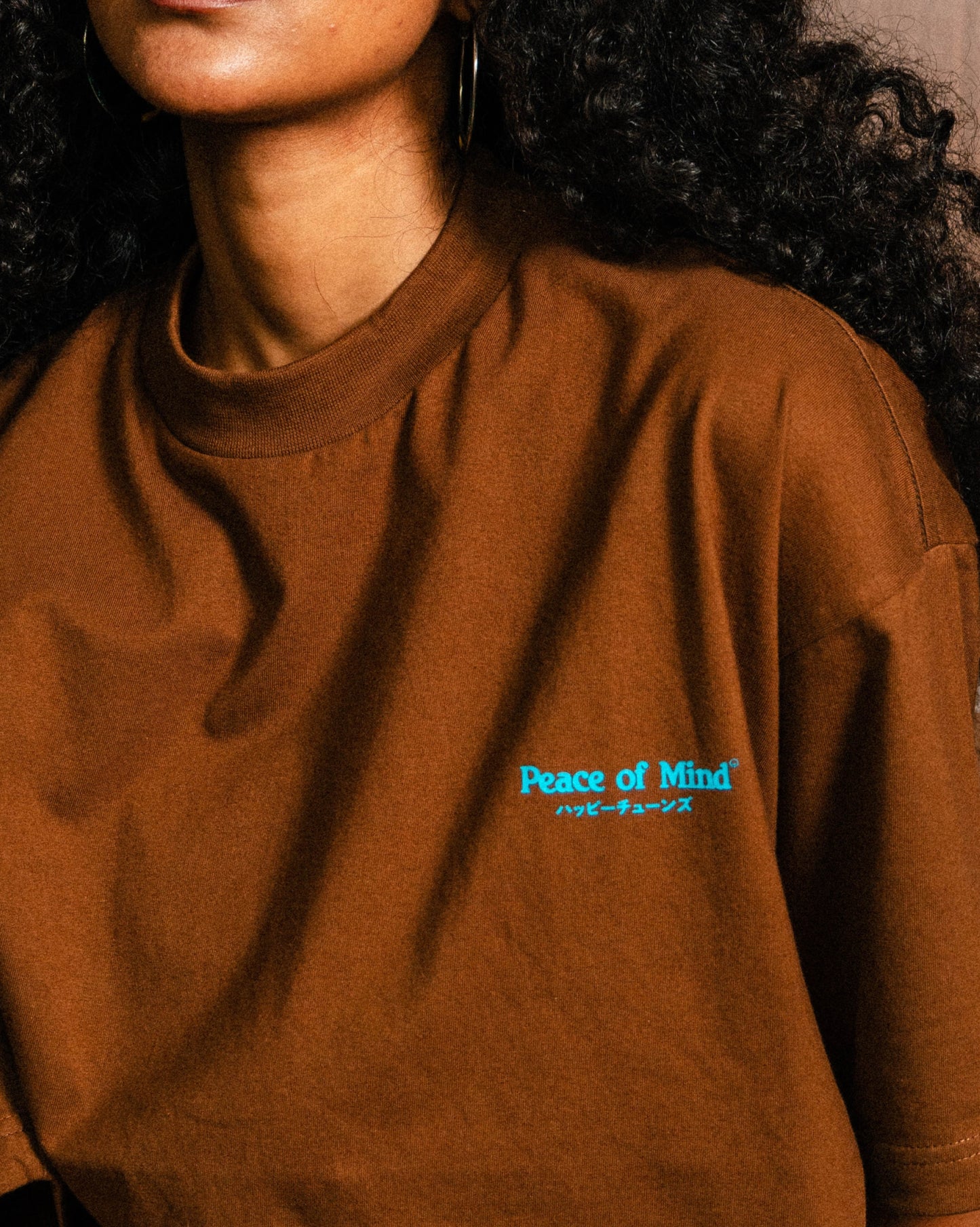 'Peace of Mind' Core SS Box Tee (Chestnut Brown)