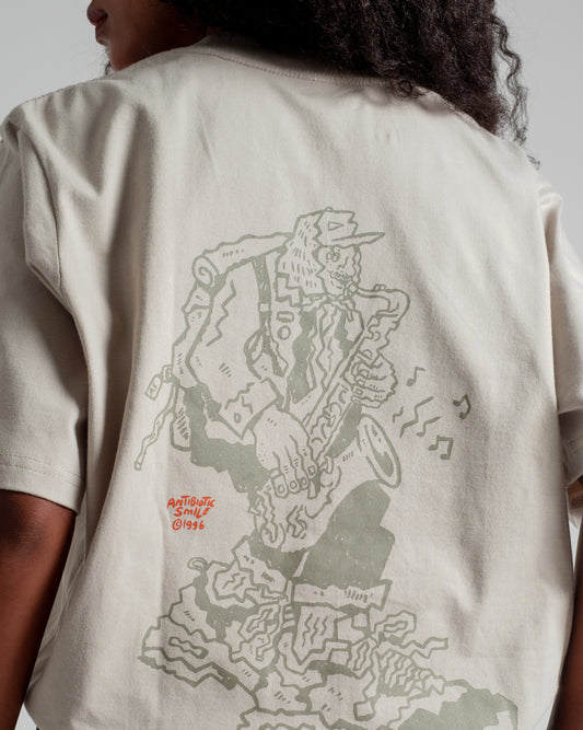 'Jazz' SS Tee (Oat)