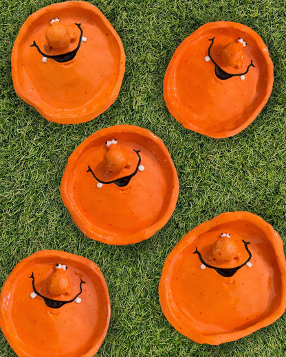 Schnoz Orange – Hand-made Incense Holder Tray (Antibiotic Smile x Madd Trays)
