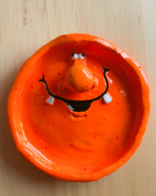 Schnoz Orange – Hand-made Incense Holder Tray (Antibiotic Smile x Madd Trays)