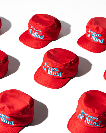 'Peace of Mind' Pillbox Hat (Chicago Red)