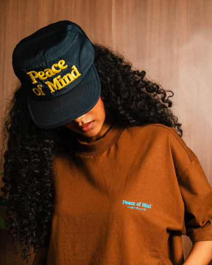 'Peace of Mind' Pillbox Hat (Navy Blue)