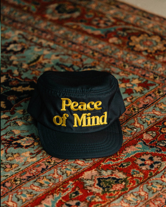 'Peace of Mind' Pillbox Hat (Navy Blue)